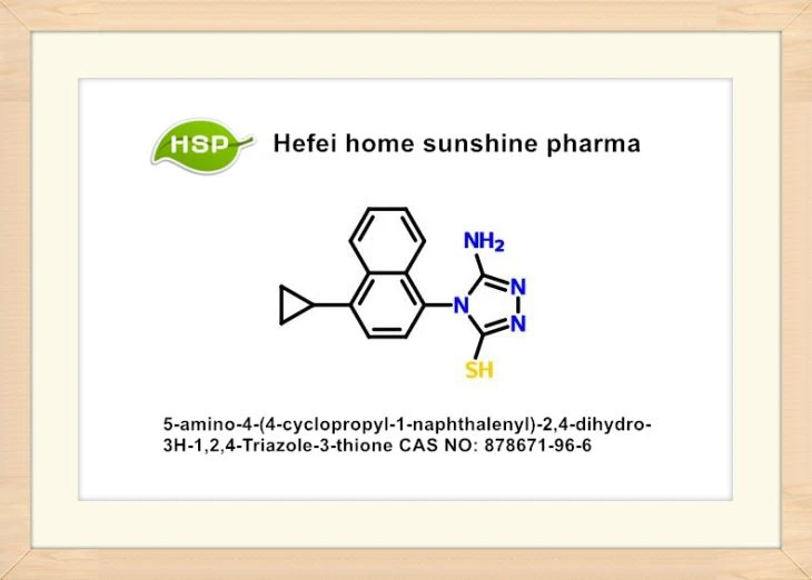 5-amino-4- (4-cyklopropyl-1-naftalenyl) -2,4-dihydro-3H-1,2,4-triazol-3-thion CAS 878671-96-6