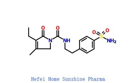 4- [2-[(3-Ethyl-4-methyl-2-oxo-3-pyrrolin-1-yl) carboxamido] ethyl] benzensulfonamid CAS 119018-29-0