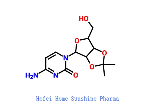 4-amino-1-[6-(hydroksymetyl)-2,2-dimetyl-3a,4,6,6a-tetrahydrofuro[3,4-d][1,3]dioksol-4-yl]pyrimidin-2-en CAS 362-42-5