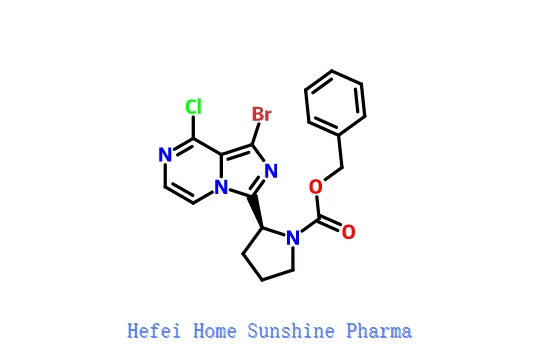 (S)-benzyl-2-(1-brom-8-klorimidazo[1,5-a]pyrazin-3-yl)pyrrolidin-1-karboksylat CAS 1420478-87-0