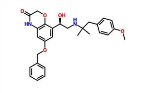8-[(1R) -1-hydroksy-2-[[2- (4-metoksyfenyl) -1,1-dimetyletyl] amino] etyl] -6- (fenylmetoksy) -2H-1,4-benzoksazin-3 ( 4H) -en CAS 869478-13-7