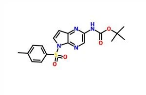 Tert-butyl 5-tosyl-5H-pyrrolo[2,3-b]pyrazin-2-ylkarbamat CAS 1201187-44-1
