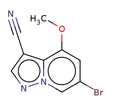 6-brom-4-metoksypyrazolo[1,5-a]pyridin-3-karbonitril CAS 1207836-10-9